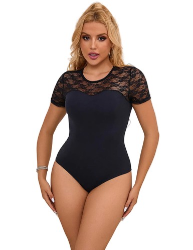 Sexy damen body schwarz mit - sexy,