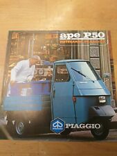 Vespa Ape Prospekt Ape50 Original Italienisch Von 1981
