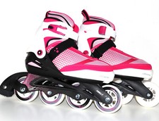 Inline-Skates Softboot Pink Skates Rollschuhe Girl Boy verstellbar 6719 37 41