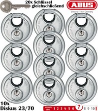 10x ABUS Diskus Vorhangschloss