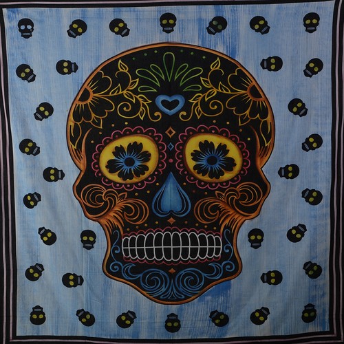 Wandbehang skull aktives - skull, uv-aktives