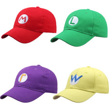 Super Mario Luigi Wario Mütze mit Entenzunge Baseball Cap Sonnenhut Cosplay Hüte