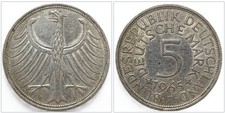 BRD 5 Deutsche Mark 1965 F