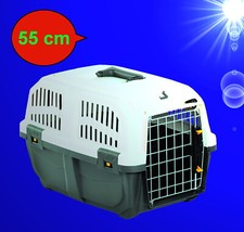 Hunde Katzen 🐇🐶🐱 TRANSPORTBOX 55 cm Flugbox Reisebox Autotransportbox Kennel