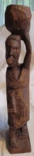 alte afrikanische Frauenfigur Holz handgeschnitzt