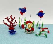 Vintage Glas Fische u.a