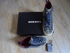 DIESEL Sneaker Chucks Gr. 39 USA 8,5 Jeans Used-Look blau insigna blue NP 111 €