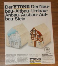 Seltene Werbung YTONG Der Stein in dem sich's leben läßt #1 1979