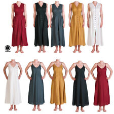 PANASIAM natur Kleid lang