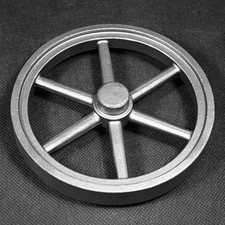 Schwungrad 140mm Stahlguss für Stirlingmotor, Flammenfresser oder Dampfmaschine