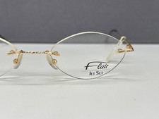 Flair Brille Damen Rund Oval Gold Randlos  635 NP:261€