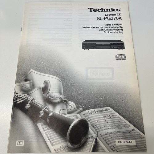 Technics pg370a player - technics, cd-player