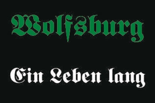 Aufkleber wolfsburg ein leben - aufkleber,
