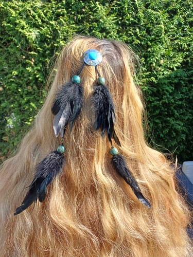 Boho hippie feder - feder, haarschmuck