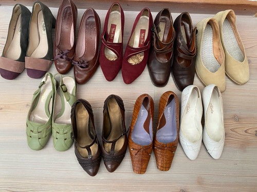 Paar damen lederschuhe - damen,