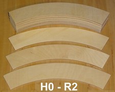 Auffahrt-Set Spur H0 für R2 / 12-teilig für Gleiswendel