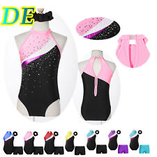 Mädchen Ärmellos Turnanzug Trikotanzug Tanz Gymnastik Dancewear Gymnastikanzug-