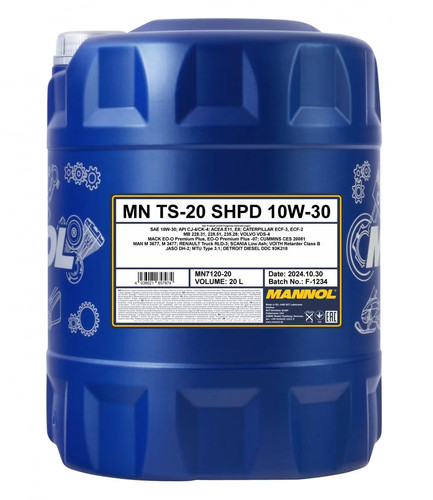 Mannol 7120 shpd 10w 30 - mannol, ts-20