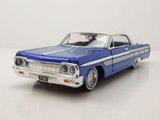 Chevrolet Impala Lowrider 1964 blau Modellauto 1:24 Motormax