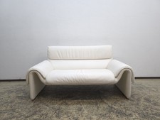De Sede ds 2011 Designersofa Ledersofa Couch Desede Zweisitzer Creme