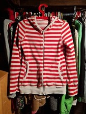 Blutsgeschwister Strickjacke Blut Schwester Größe S Baumwolle Rot-weiß Gestreift