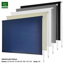 Mini Daylight Seitenzugrollo Seitenzug Kettenzug Rollo Stoffrollo blickdicht
