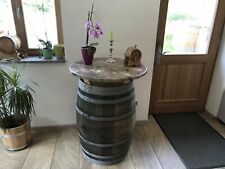 Faßtisch Weinfaß Tischfaß Werzalit-Tisch-Platte wetterfest Stehtisch Höhe 110cm