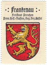 Frankenau / Reklamemarke Kaffee Hag - Wappen - Ortswappen (7)