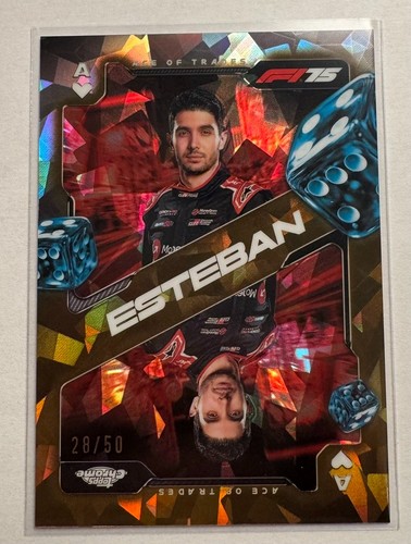 Esteban ocon topps chrome - esteban,