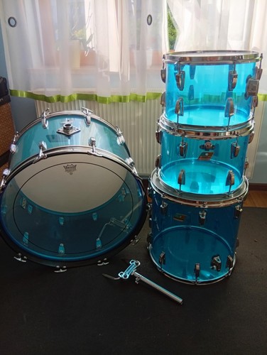 Ludwig vistalite blue vintage - ludwig,