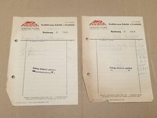 2x KFZ Auto PKW Beleg Rechnung