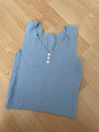 Crop top hellblau s - crop, gr.