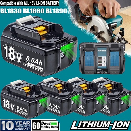 18v 0ah für makita - 2x,