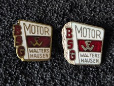 BSG Motor Waltershausen 2er Set Deutschland DDR Anstecknadel Sammlung Auflösung