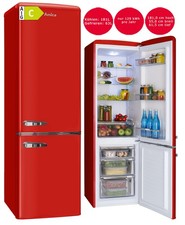 Amica Retro Kühl-Gefrierkombination Rot 244L EEK C 55cm breit Kühlschrank B-Ware