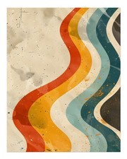 Retro Abstrakte Wandkunst