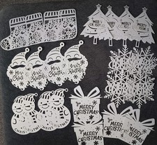 Fensterdekoration 24 Anhänger für Weihnachten (6 Motive)