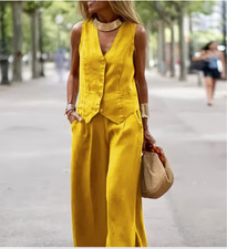 Damen Hosenanzug  Gelb
