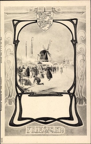 Künstler friesland - ak,