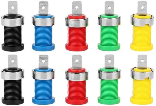 10x einbaubuchse 4mm - 10x,