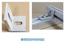 Alu 90° Winkel. PV Verbindungswinkel Aluschiene. Kreuzverbund. Solar. Verbinder.