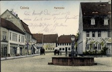 Ak Cölleda Kölleda in Thüringen, Marktplatz, Brunnen - 3505454