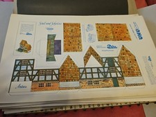 Modellbaubogen STALL u. SCHEUNE zum Ausschneiden und Kleben Rar - int Nr. 20/3