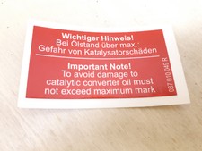 Aufkleber ölstand rallye - aufkleber,