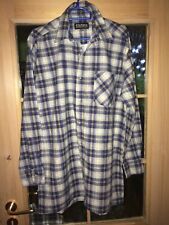 Flanellhemd langarm / Arbeitshemd blau Karo Herren Gr. 39/40 (M) Ungetragen!