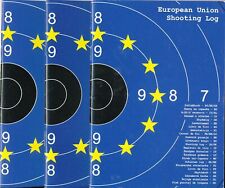 3x SCHIEßBUCH mit Fehlern für Sportschützen - Europäische Union - DIN A6