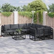 Gartensofa-set mit Kissen 9