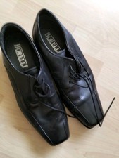 Borelli Halbschuh Herren  feste Schuhe Gr. EU 40 Leder Schwarz 