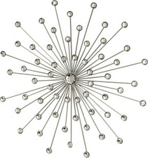 my home Wanddekoobjekt Space Durchmesser 48 cm silber Eisen