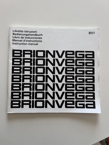 Brionvega bv1 anleitung - brionvega,